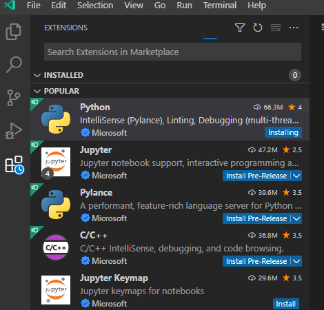 Extensions being installed in one settings profile are visible in other ...