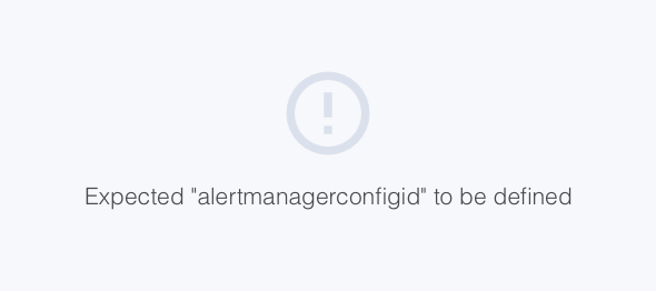 [BUG] JS error in AlertmanagerConfig when clicking on deactivated ...
