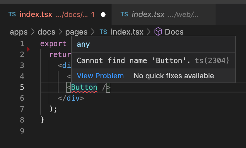 TypeScript Intellisense not working (npx create-turbo@latest) · vercel ...
