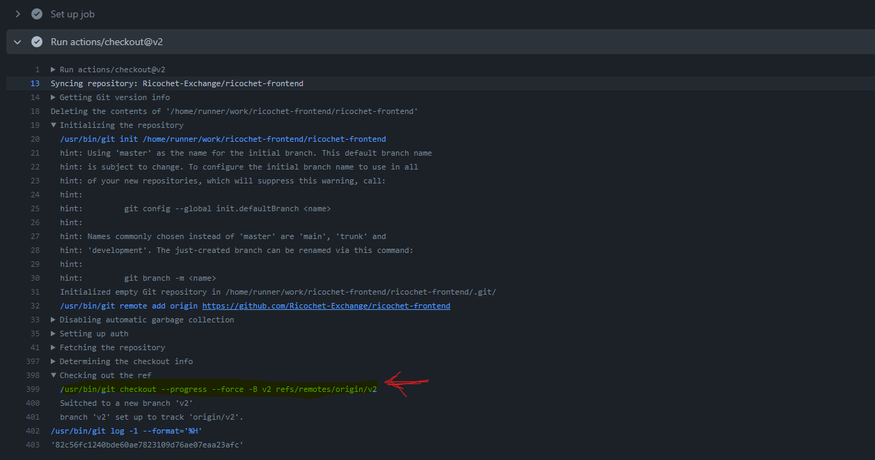 The lighthouse CI runs on v2 everytime · Issue #593 · Ricochet-Exchange ...