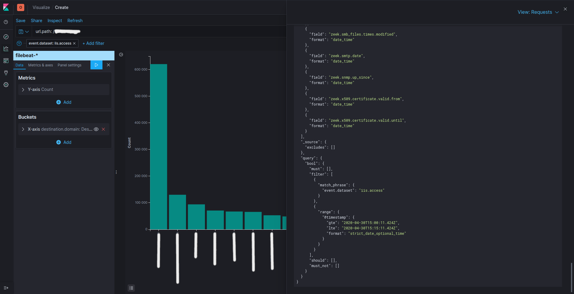 Search string not used within visualization even if displayed · Issue ...