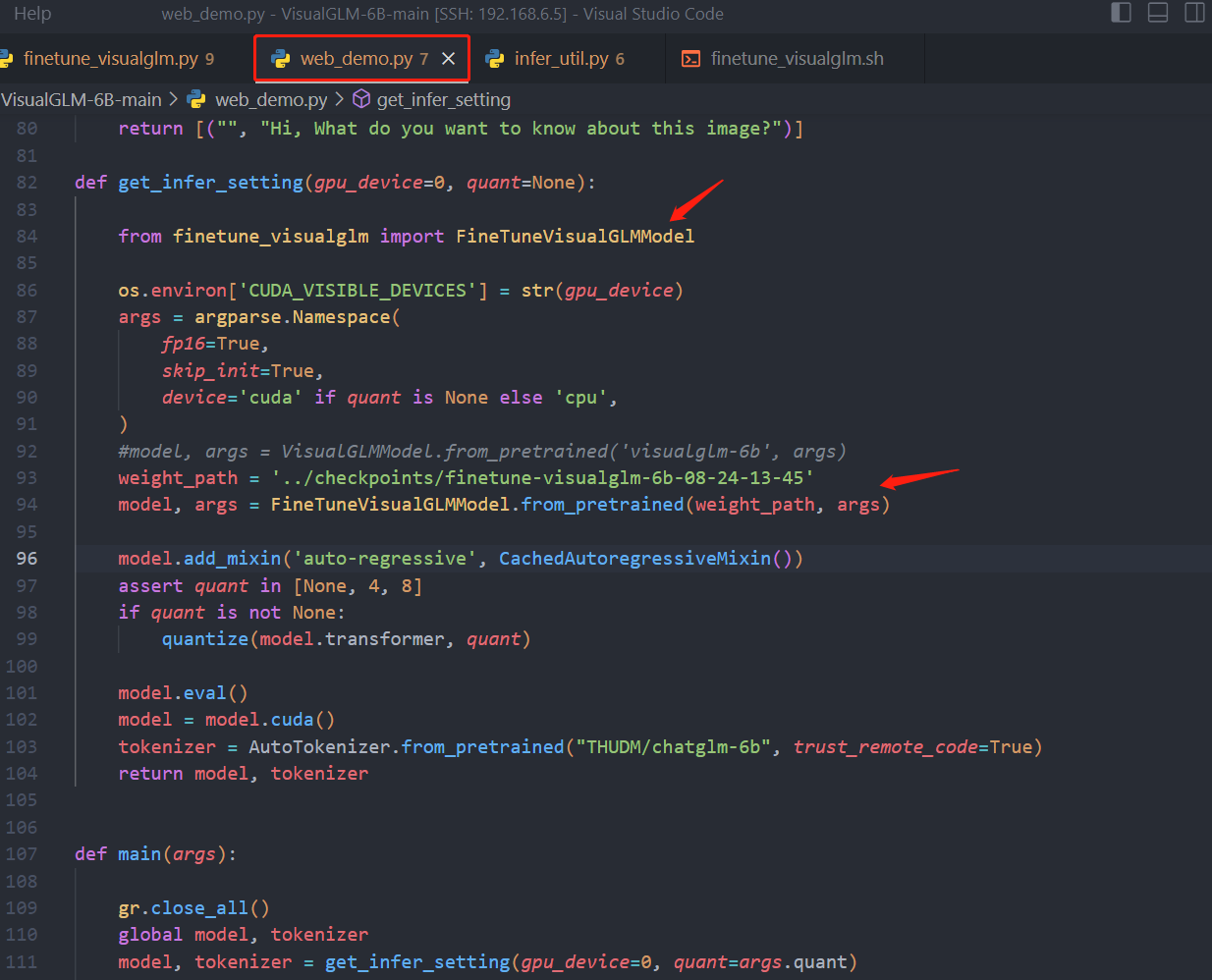 使用Lora微调加载参数时自动结束进程 · Issue #227 · THUDM/VisualGLM-6B · GitHub
