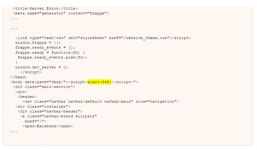 XSS bug in Website module of Frappe · Issue #5974 · frappe/frappe · GitHub