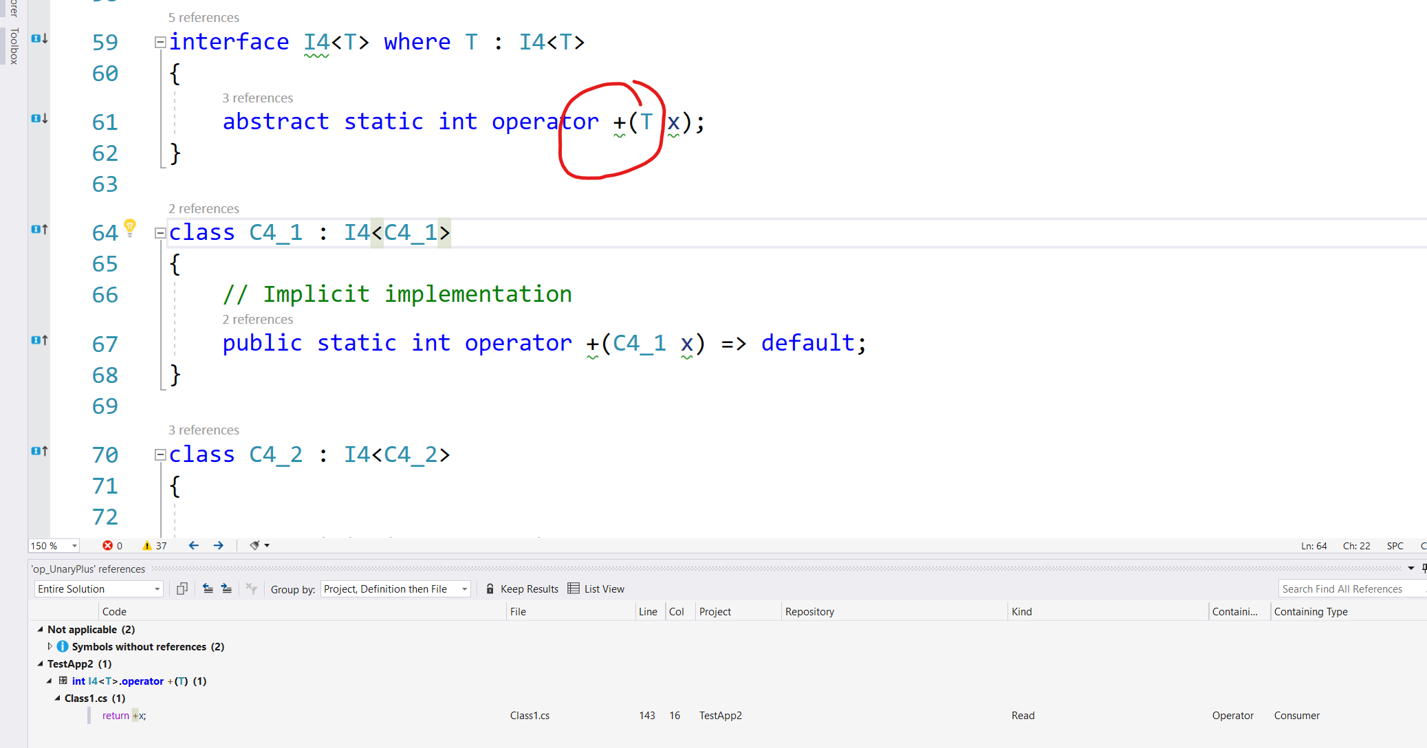 "Find All References" doesn't work on explicit implementation of ...