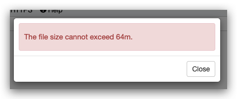 The file size cannot exceed 64m · Issue #661 · avwo/whistle · GitHub