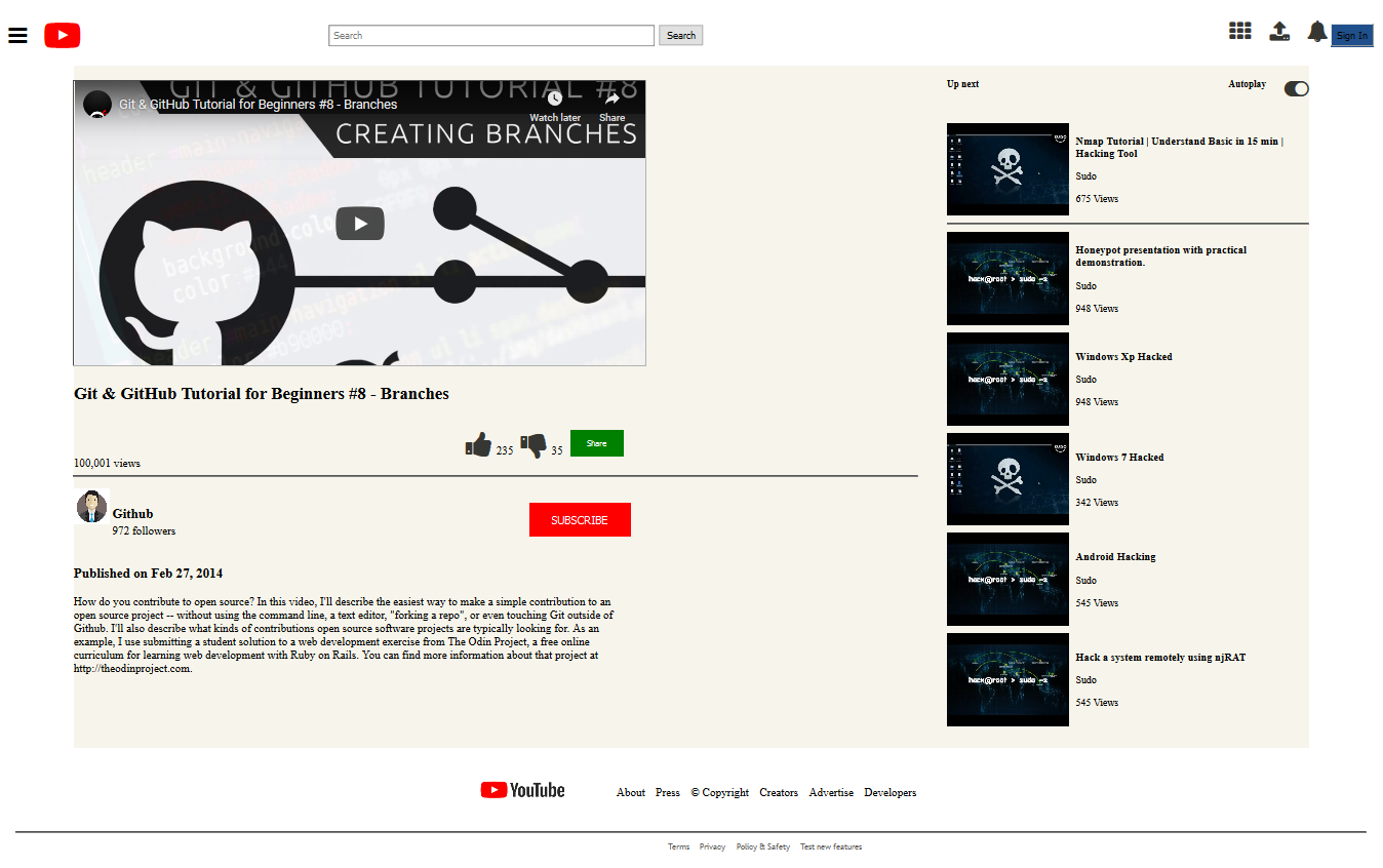 GitHub - yigitm/You_Tube_Video_Player: First HTML CSS Project
