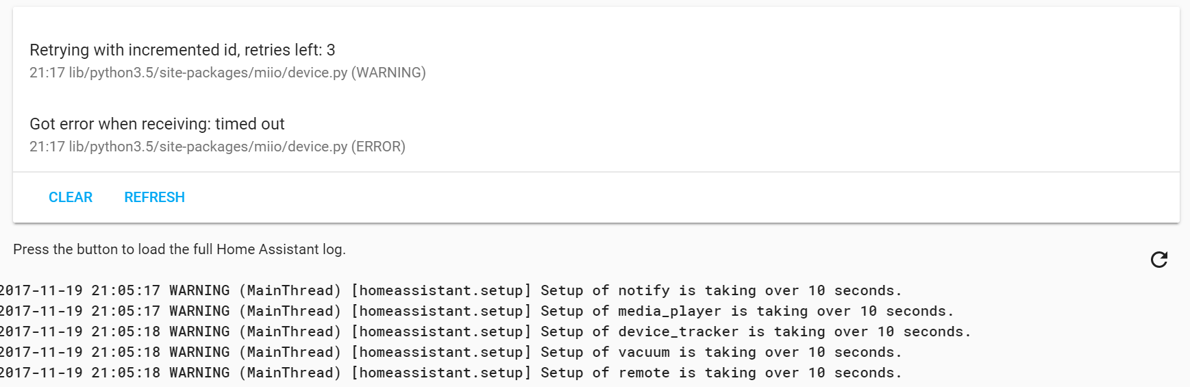 new system log view not following logger settings · Issue #10687 · home ...