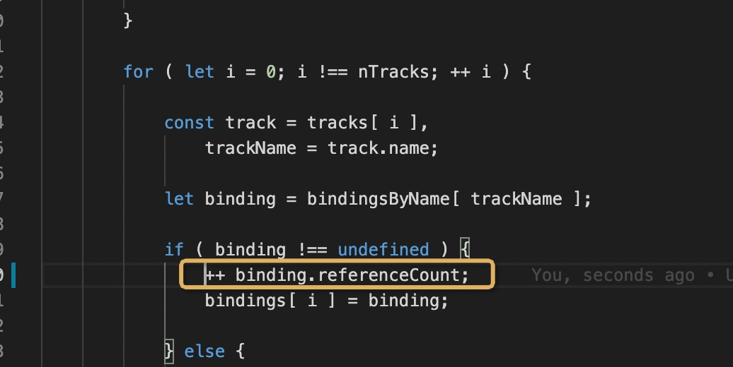 miss binding.referenceCount++ error when AnimationMixer._bindAction ...