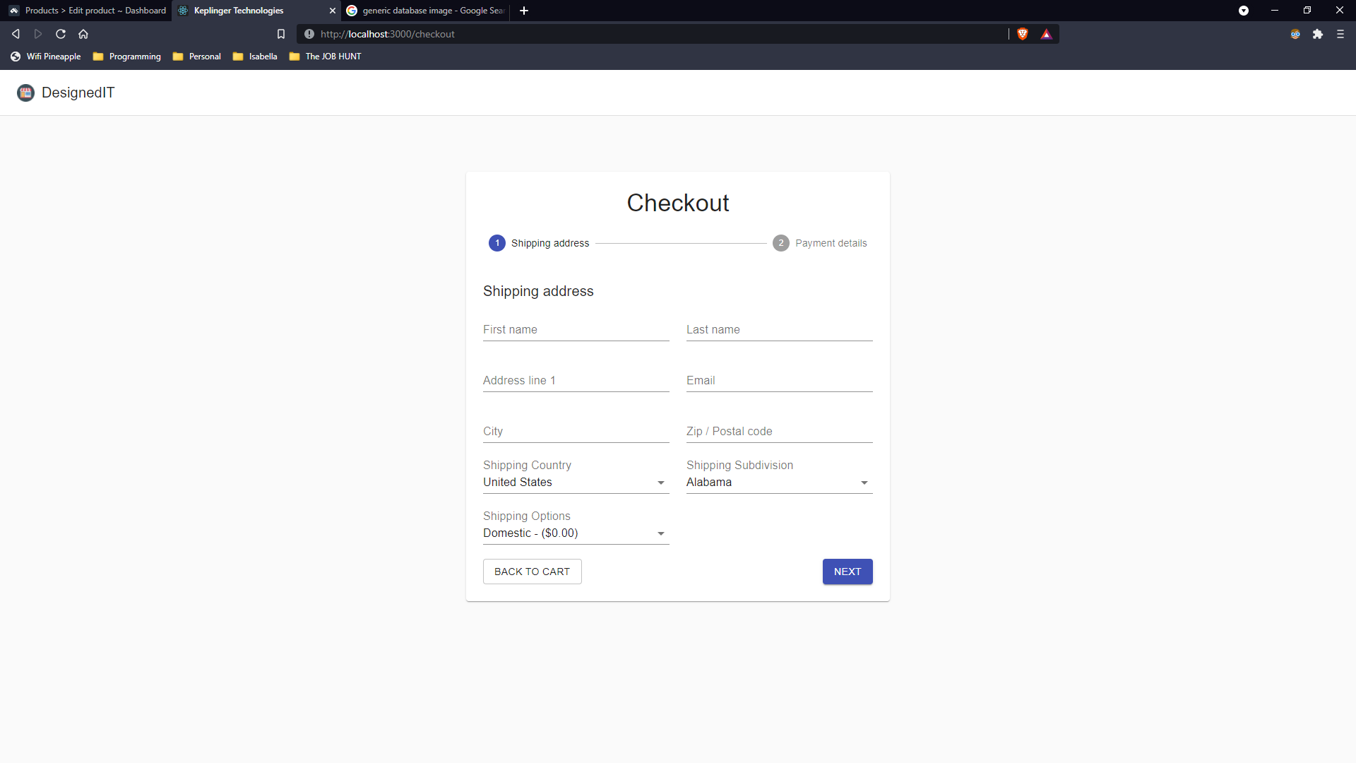 GitHub - matthewkeplinger/React_Ecommerce: Ecommerce site built using ...