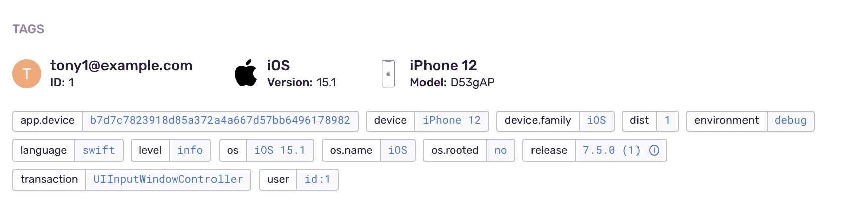 Confusing transaction tag · Issue #1437 · getsentry/sentry-cocoa · GitHub