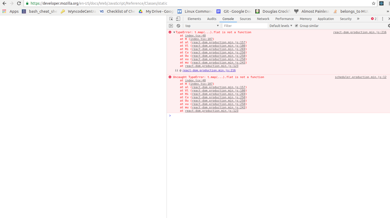 Error in "static" page · Issue #2344 · mdn/yari · GitHub