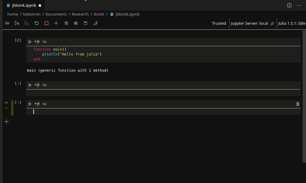 Notebook running julia kernel doesn't render new cells · Issue #5396 ...