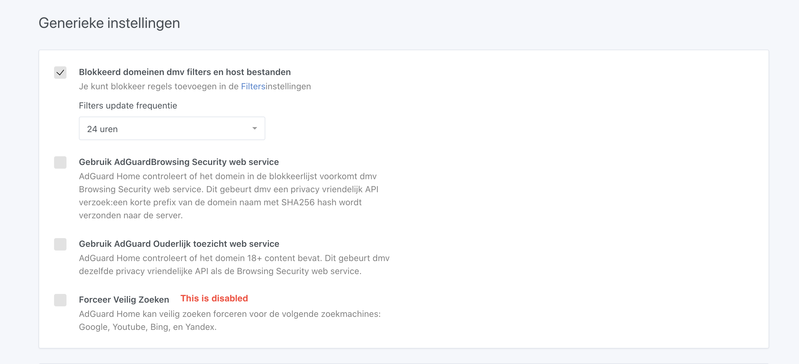 Force Safe Search Shows Query Logs While The Force Safe Search Is Disabled In The General Settings Issue 1924 Adguardteam Adguardhome Github