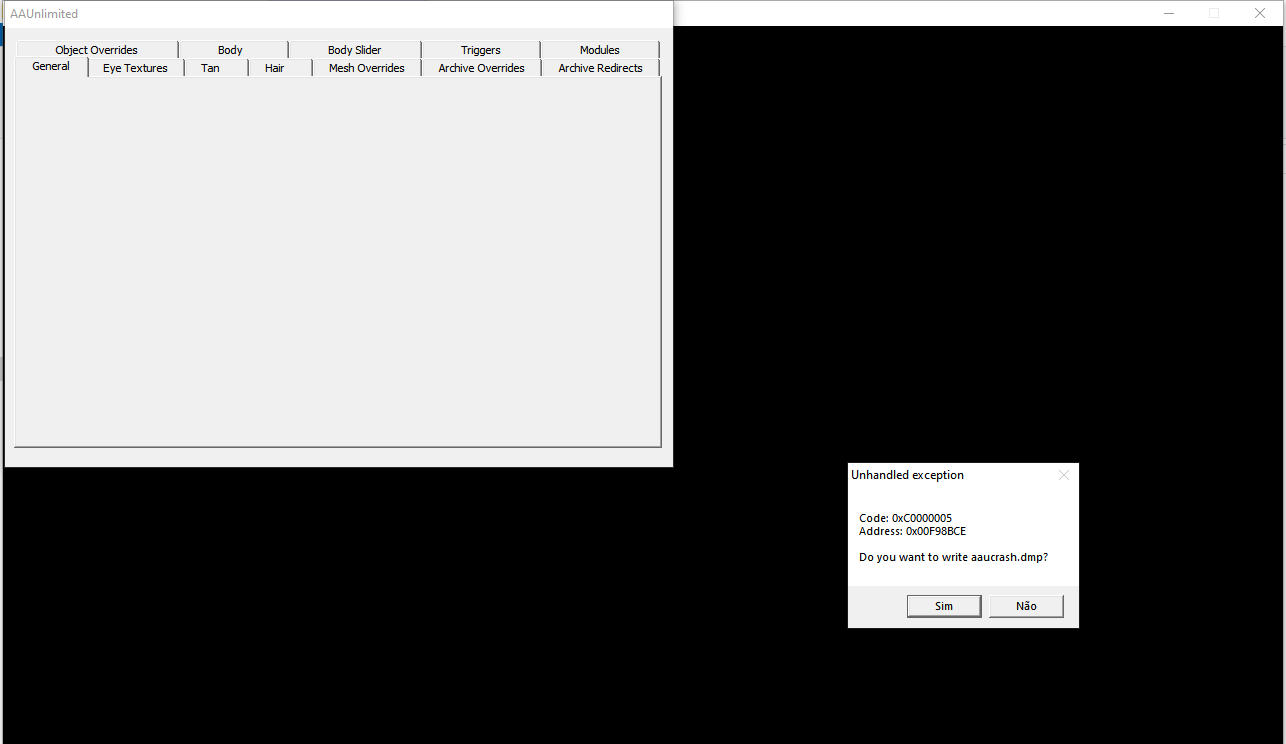 White screen · Issue #307 · aa2g/AA2Unlimited · GitHub