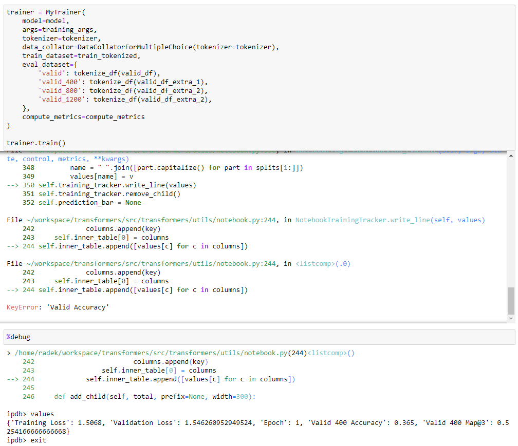 Trainer explodes with multiple validation sets used · Issue 25127 · huggingface/transformers