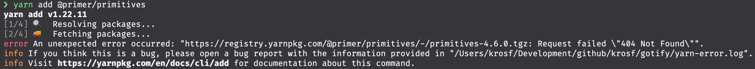 NPM Package not found · Issue #204 · primer/primitives · GitHub