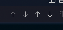 Conflict and change traversal buttons have the same icons in the ...