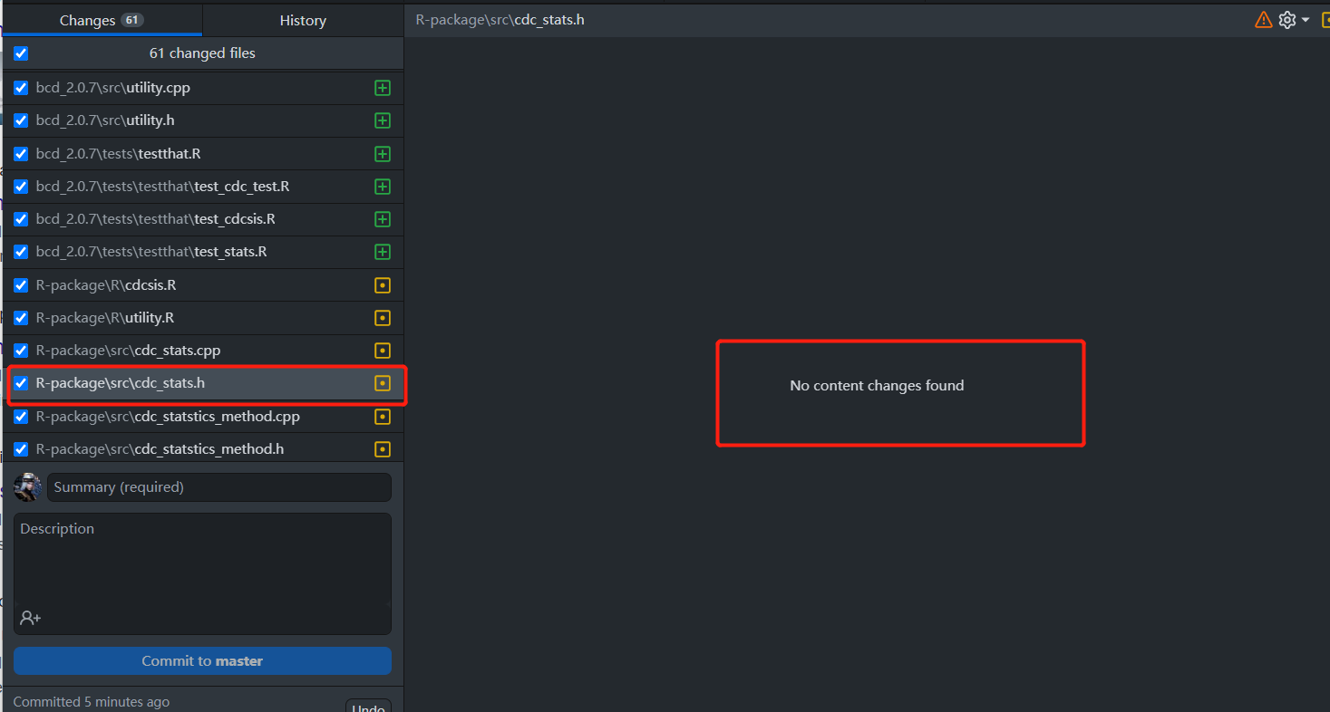 list unchanged file · Issue #12845 · desktop/desktop · GitHub