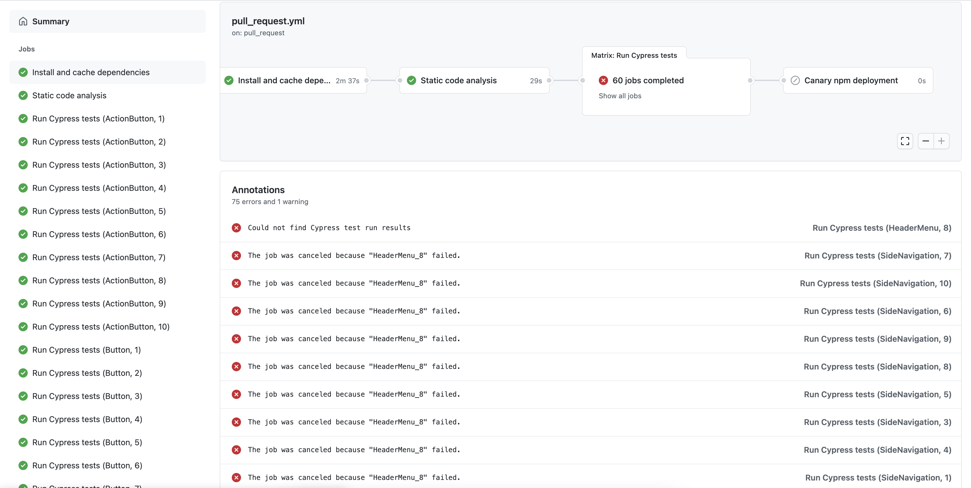 BUG: Cypress tests are failing in CI/CD pipeline · Issue #101 ...