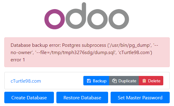[odoo] unable to backup Database · Issue #1252 · truecharts/public · GitHub