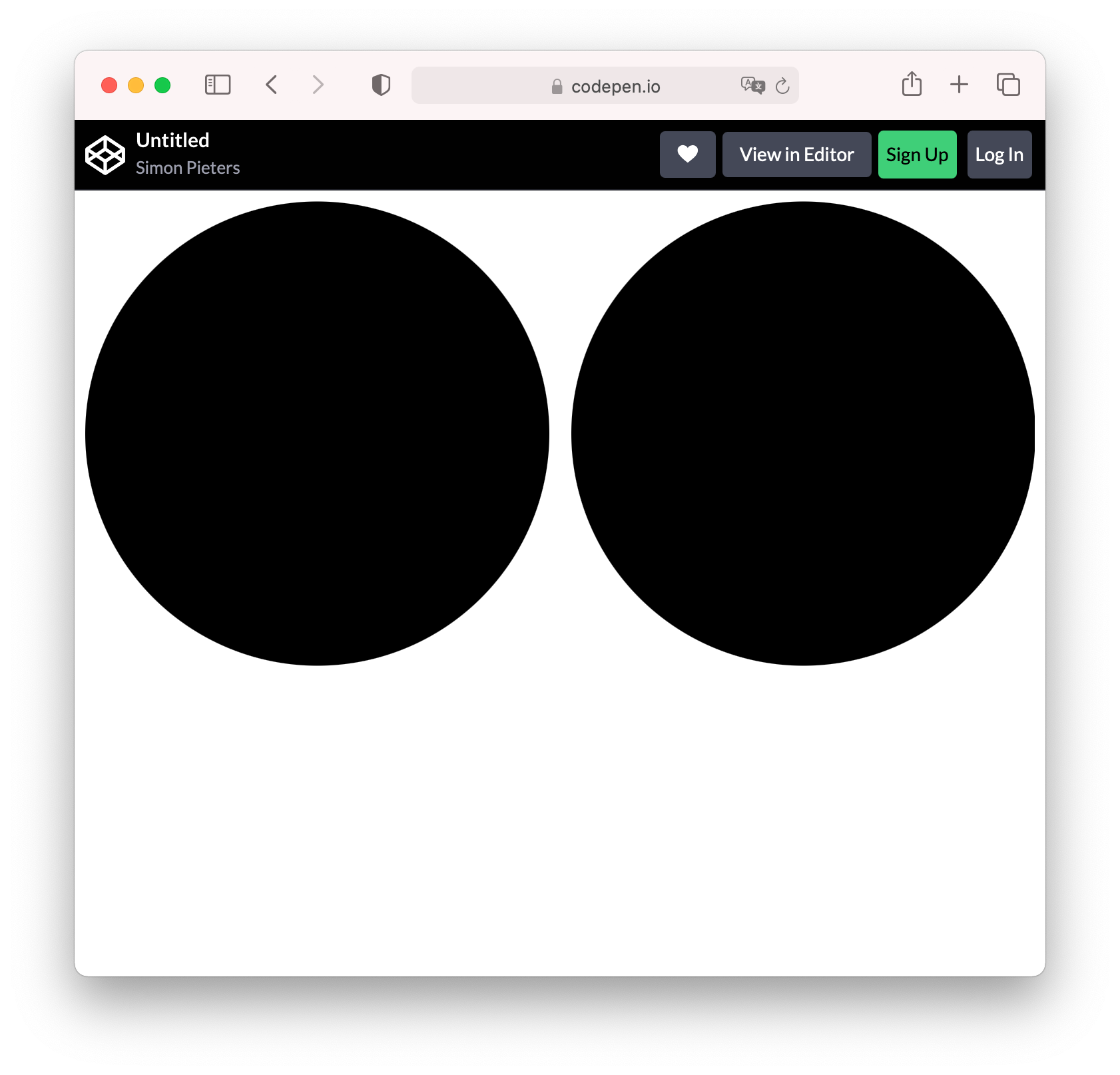 two circles side by side