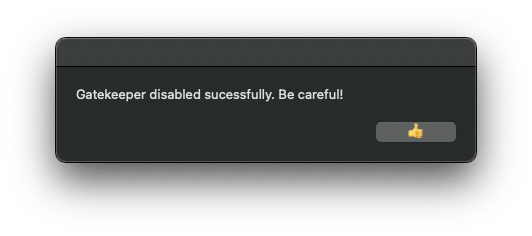 GitHub - 9021007/GatekeeperBeGone: An easy to use GUI for disabling ...