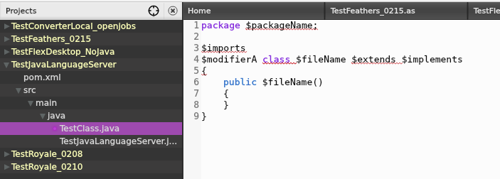 Template Not Populated for New Java Class · Issue #457 · Moonshine-IDE ...