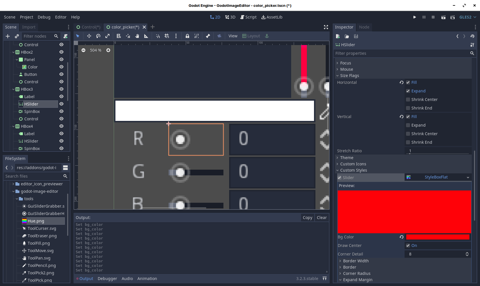 flat style doesn't work with hslider in slider style · Issue #43843 ...