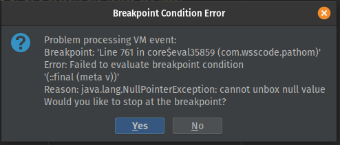 Always wrap Clojure breakpoint condition in boolean · Issue #2479 ...