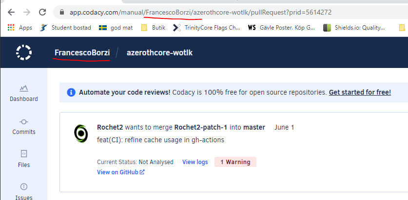Codacy Error · Issue #3100 · azerothcore/azerothcore-wotlk · GitHub