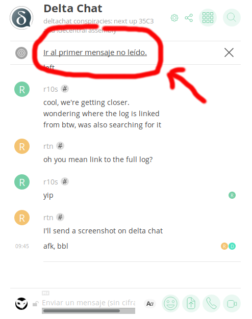 unread msgs