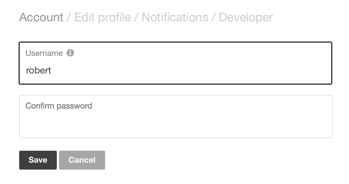 username change form