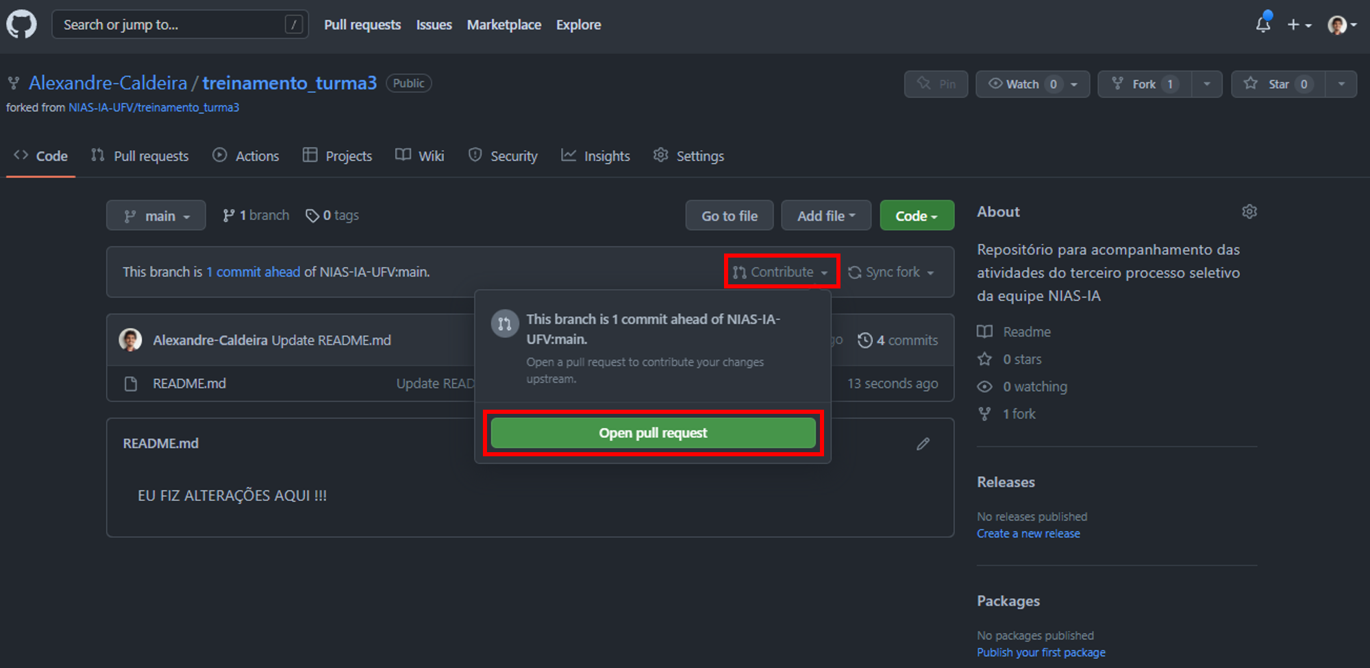 TUTORIAL: FLUXO DE CONTRIBUIÇÃO NO GITHUB · Issue #3 · nias-ufv ...
