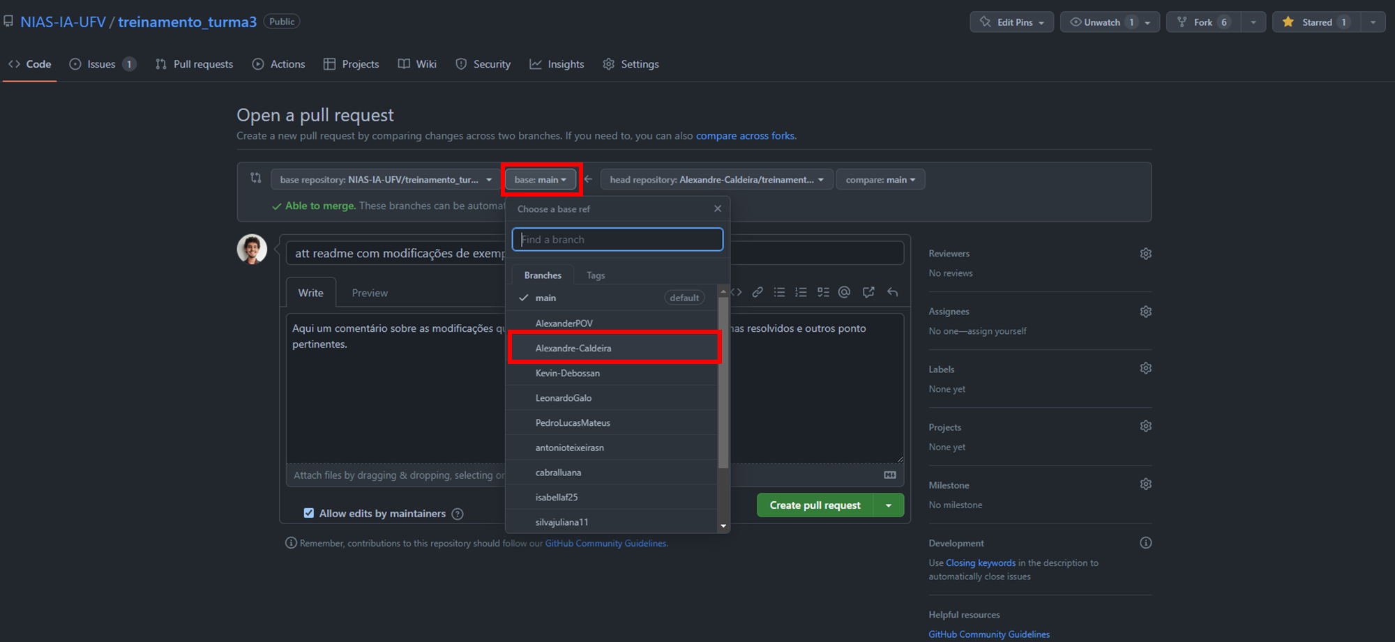 TUTORIAL: FLUXO DE CONTRIBUIÇÃO NO GITHUB · Issue #3 · nias-ufv ...