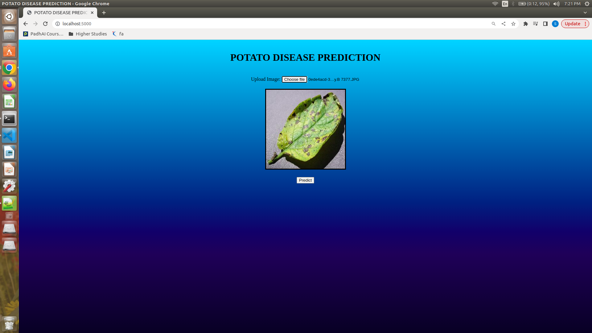 GitHub - Surbhit01/Potato-Disease: Detecting if the leaf of a potato ...