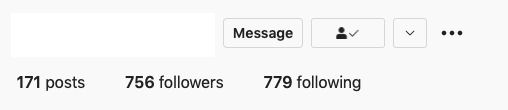 unfollow button