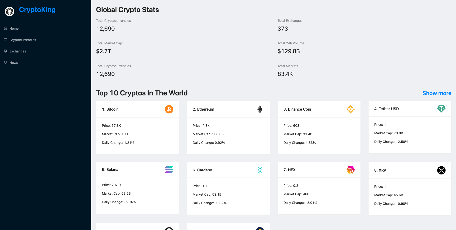 crypto-app - Codesandbox