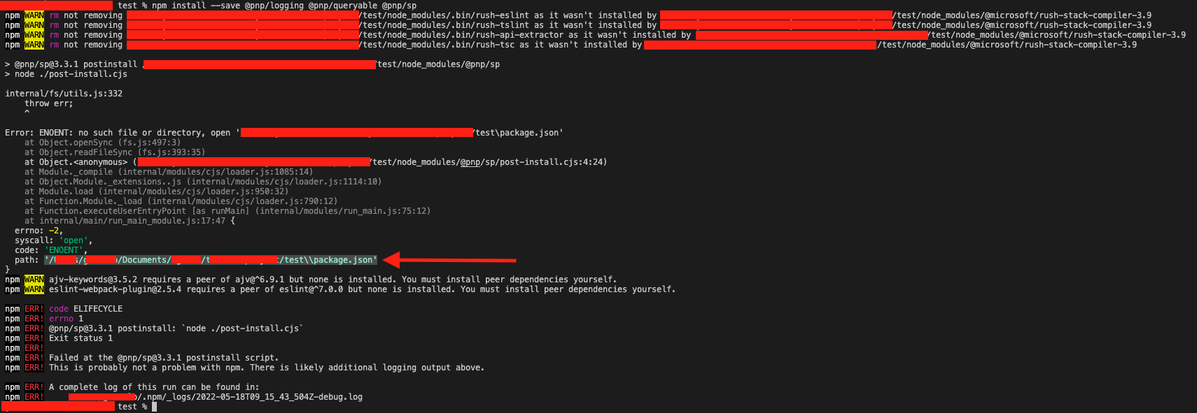Error installing pnp/sp@3.3.1 on MacOS · Issue #2271 · pnp/pnpjs · GitHub