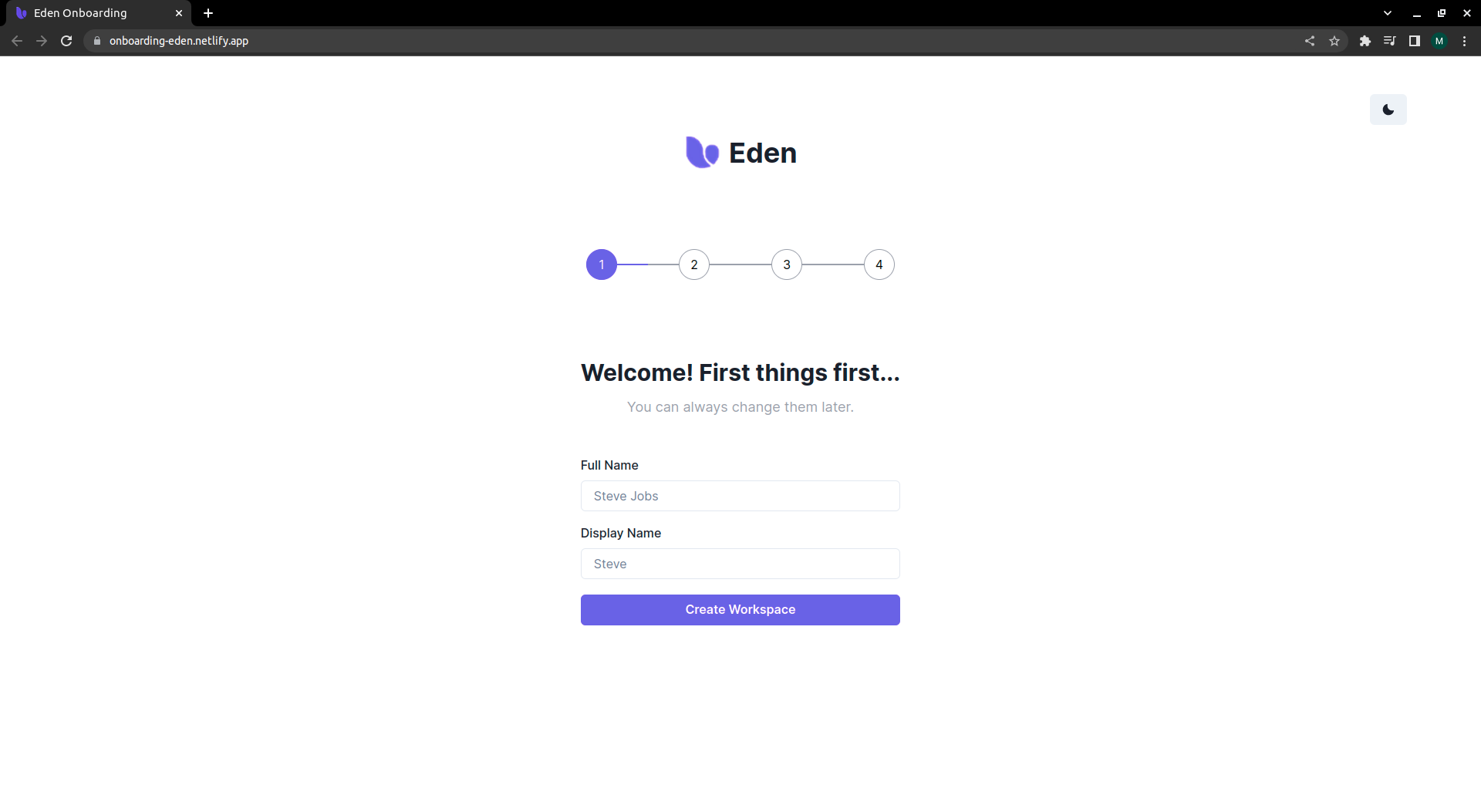 GitHub - Mihir-Karbelkar/eden-onboarding: Onboarding UI · GitHub