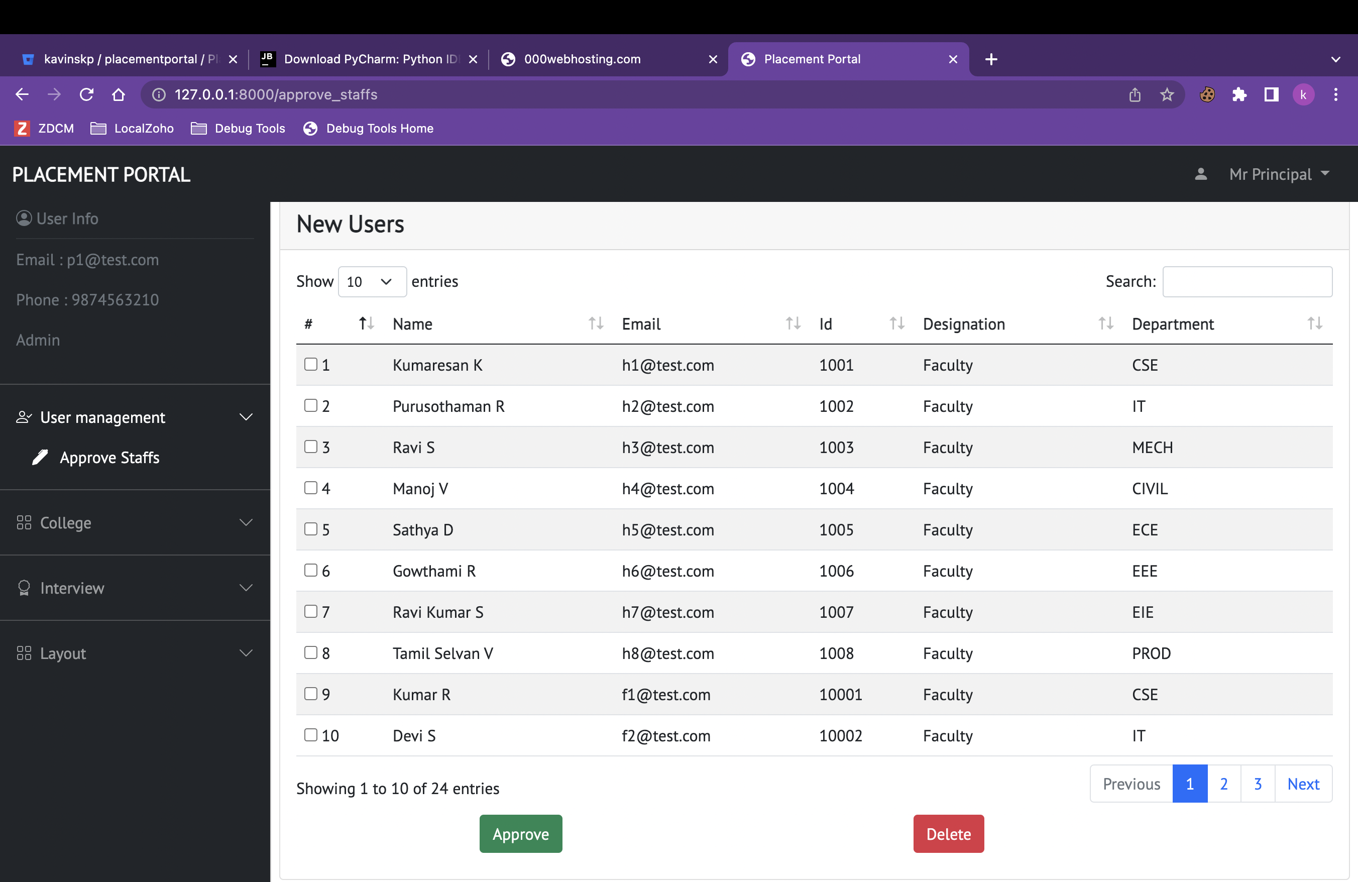 GitHub - kavinskp/placementportal