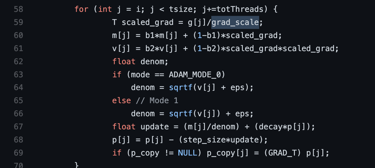 Debiasing omission in Adam · Issue #1124 · NVIDIA/apex · GitHub