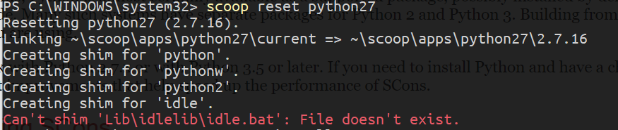 can't reset apps · Issue #3516 · ScoopInstaller/Scoop · GitHub