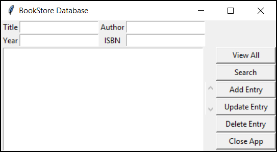 GitHub - Joe-Schell/BookStore-Database: Small database desktop app made ...