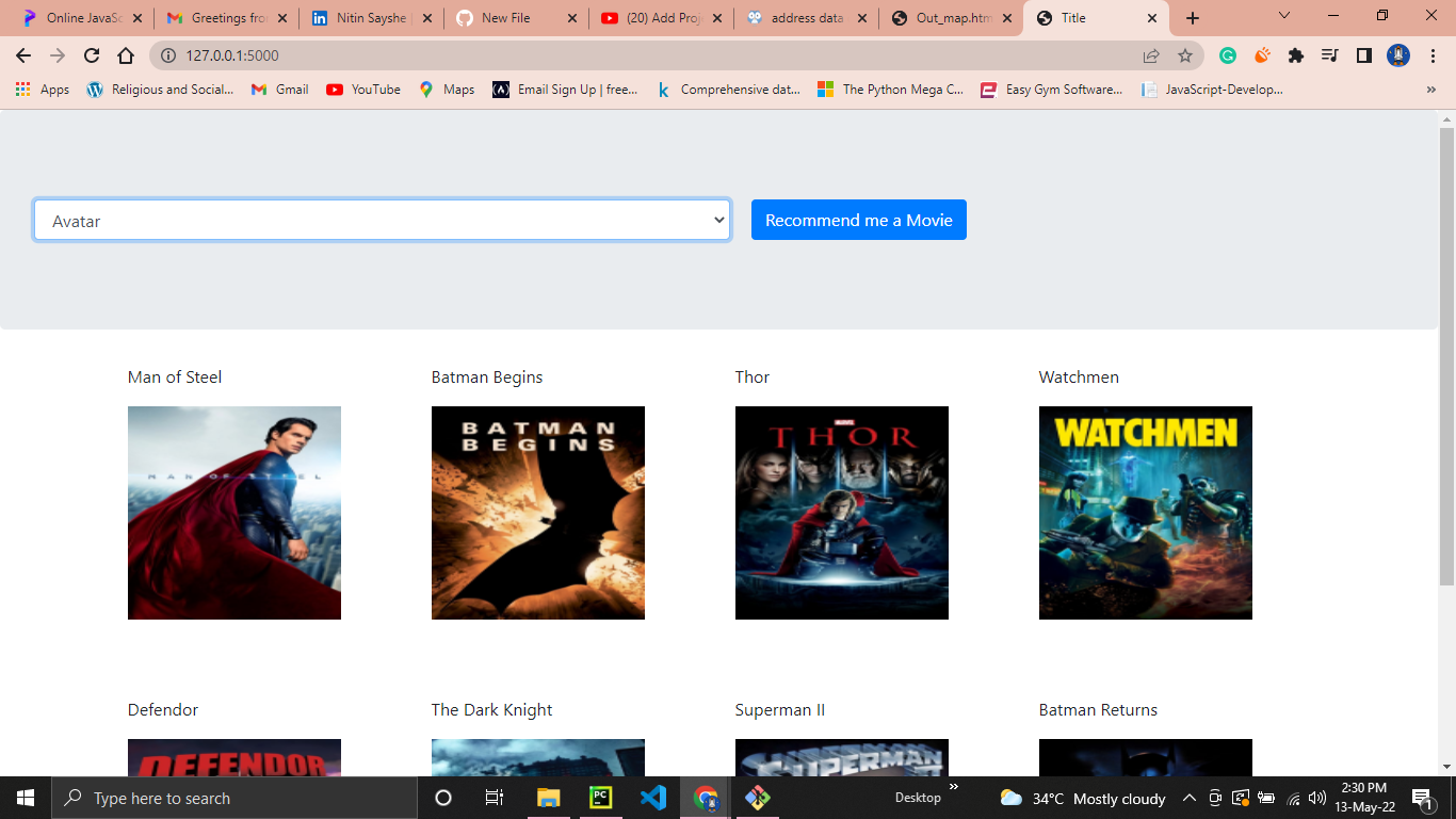 GitHub - nitinsayshe/MovieRecommendation