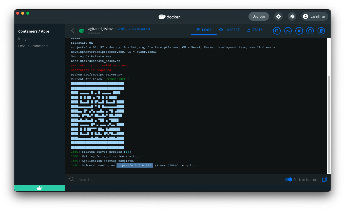 Server running on https://0.0.0.0:8721 · Issue #28 · ReceiptManager ...