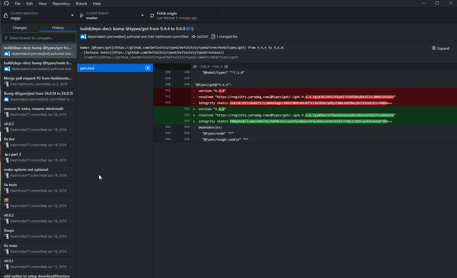 Diff doesn't have scroll bar and commit missing · Issue #7967 · desktop ...