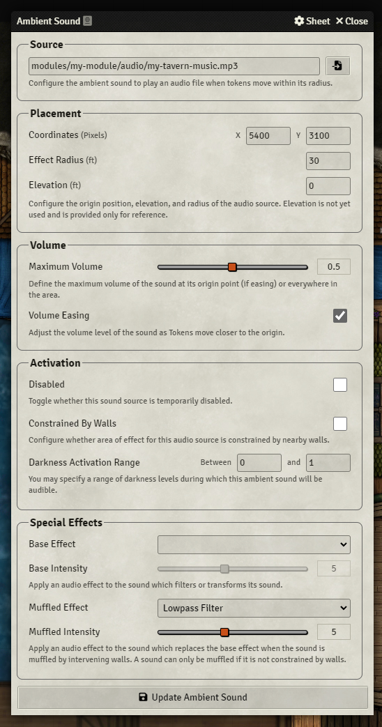Introduce a new framework for audio effect filters which can be