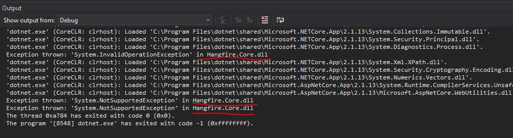 Asp.Net Core 2.1 Exceptions on application start · Issue #1576 ...