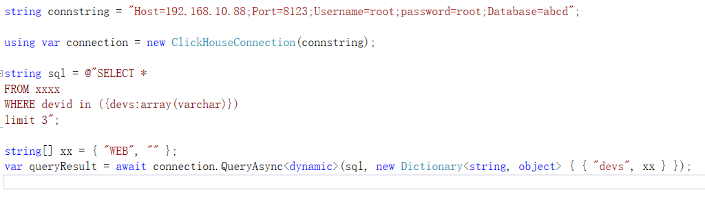 use dapper， How to write "In" operation parameters · Issue #216 ...