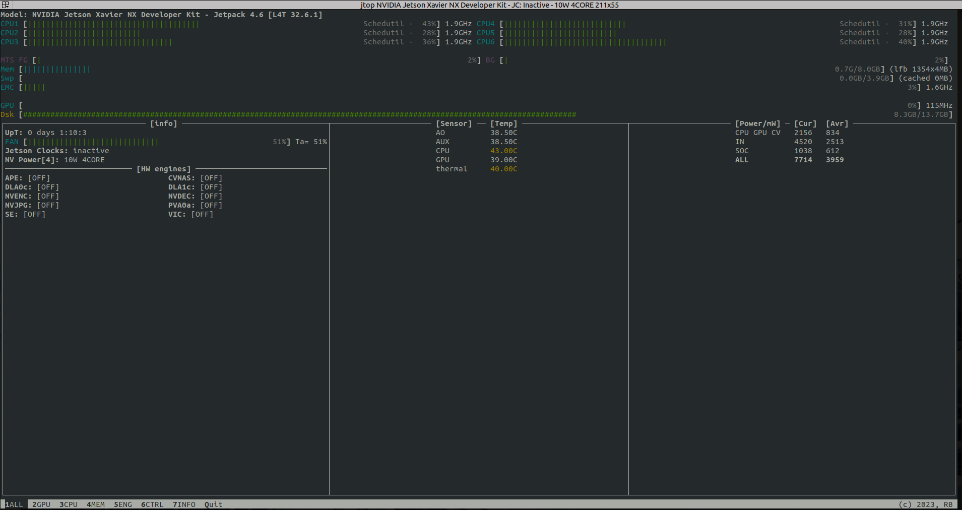 jtop.service randomly stops sending data on Jetson Xavier · Issue 380